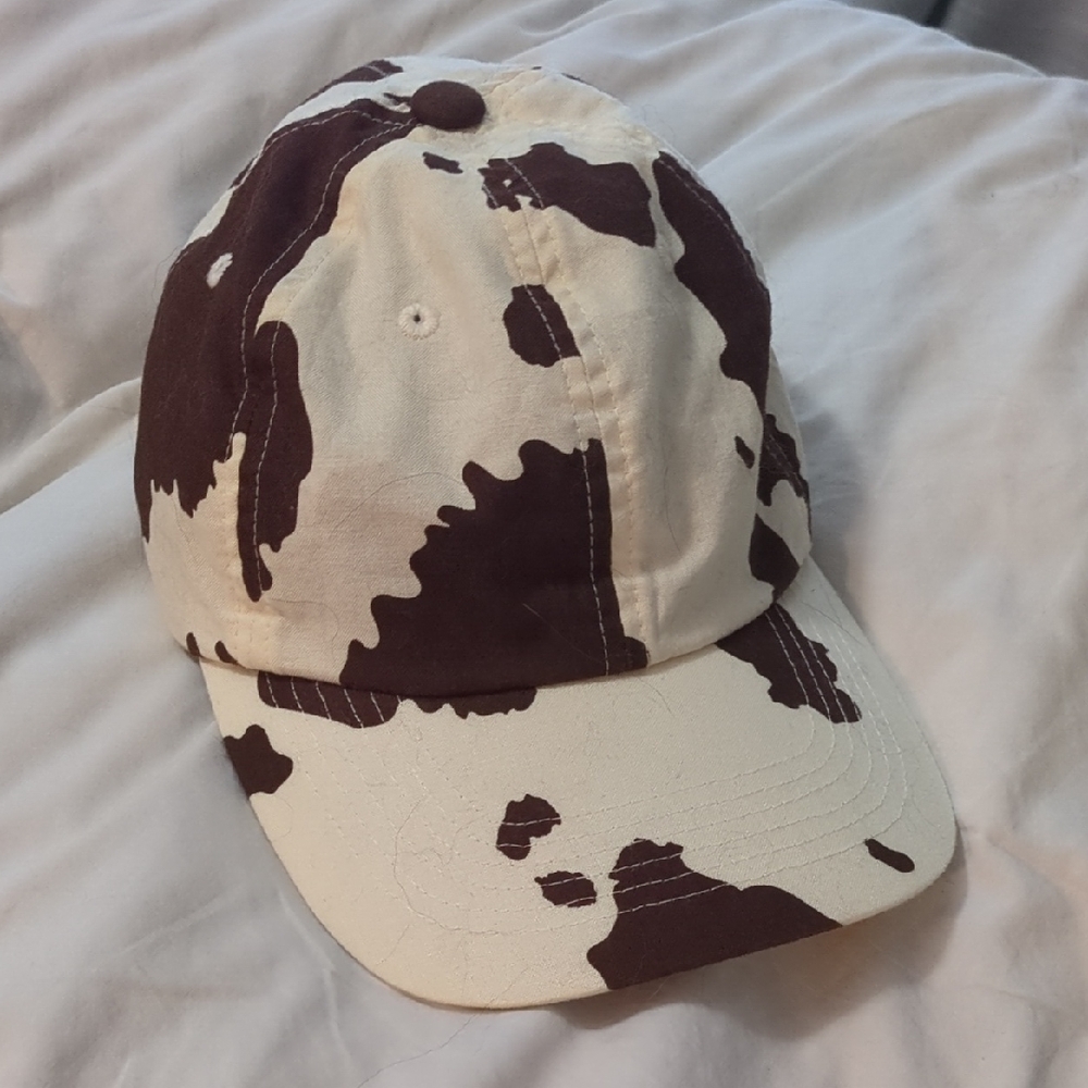 Kids Cow Print Cap